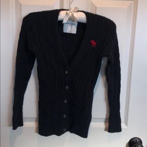 Abercrombie Kids navy cardigan